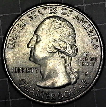 2016-P-Cumberland-Gap-Quarter-With-3-Reverse-Die-Chips-Bird-Poop-On-Hat